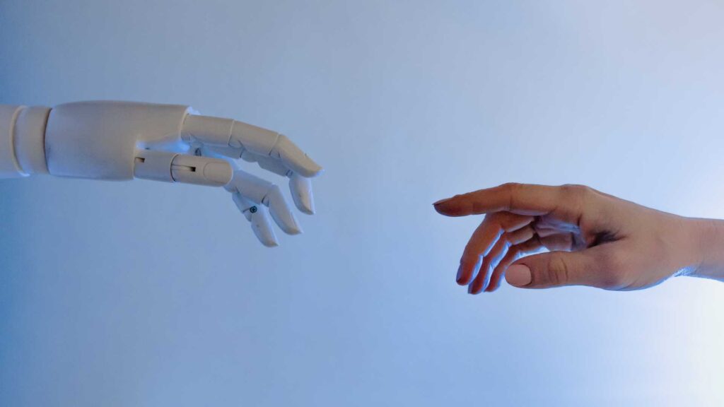 Main robotique et main humaine