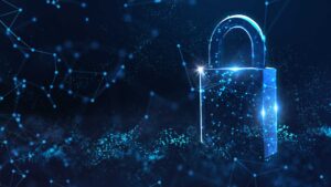 représentation de la cybersécurité avec un cadenas informatique